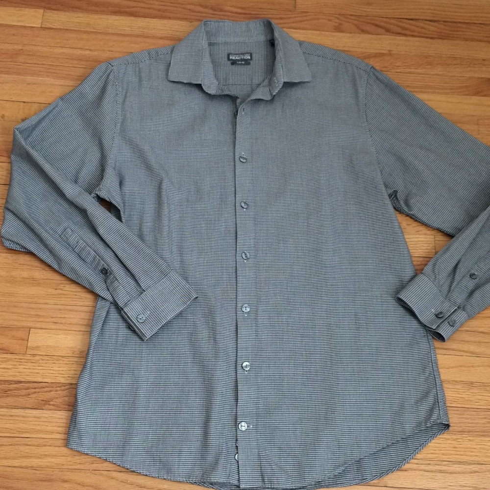 Kenneth Cole houndstooth casual dress shirt